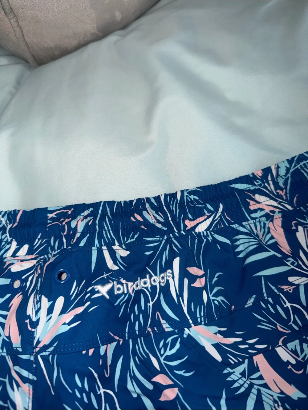 Birddogs Men’s Aegean Ease Swim Shorts Blue Floral Print